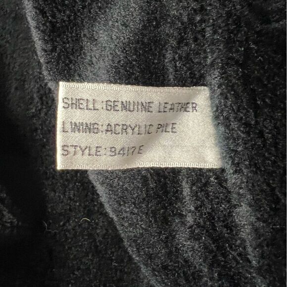 Wilsons Men Black Leather Bomber Biker Jacket Insulated Zip Out lining Size 48 - Picture 8 of 10